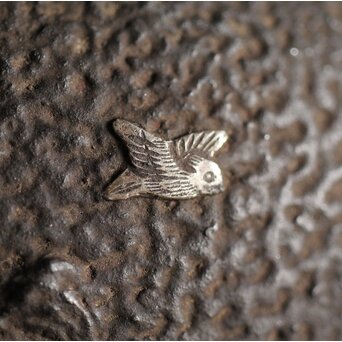 亀文堂 波千鳥 楼閣山水銀象嵌 鉄瓶 湯沸　M227 