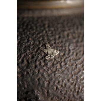 亀文堂 波千鳥 楼閣山水銀象嵌 鉄瓶 湯沸　M227 