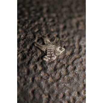 亀文堂 波千鳥 楼閣山水銀象嵌 鉄瓶 湯沸　M227 