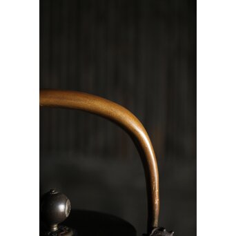 亀文堂 波千鳥 楼閣山水銀象嵌 鉄瓶 湯沸　M227 