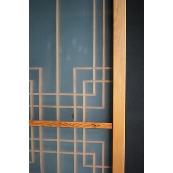 ガラス入 組子欄間　R0027 