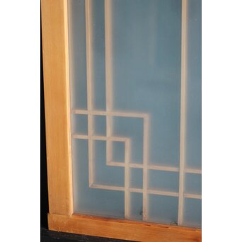 ガラス入 組子欄間　R0027 