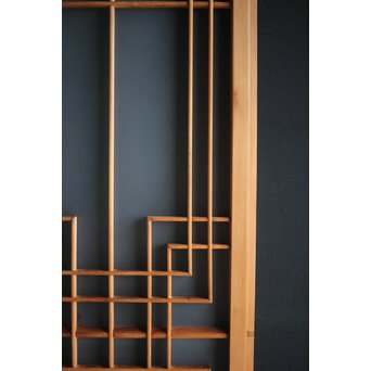 ガラス入 組子欄間　R0027 