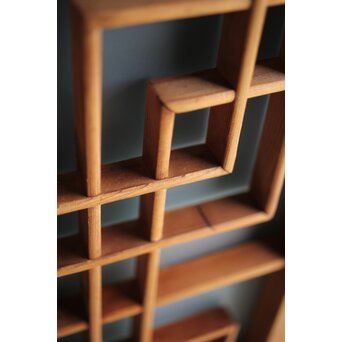 ガラス入 組子欄間　R0027 