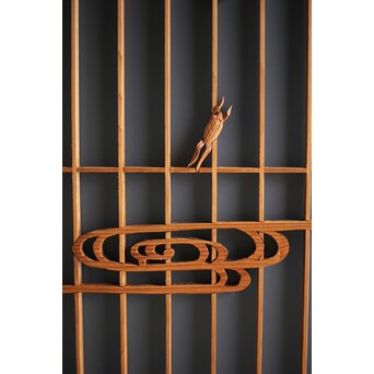 小野道風 柳に蛙 書院 4枚1組　R0028Y 