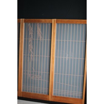 小野道風 柳に蛙 書院 4枚1組　R0028Y 