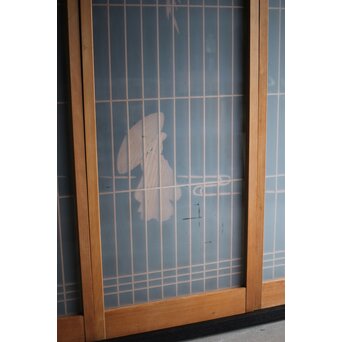 小野道風 柳に蛙 書院 4枚1組　R0028Y 