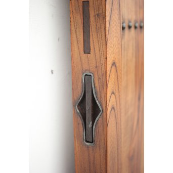 総欅 大金具板蔵戸　W004Y 