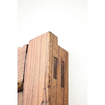 総欅 大金具板蔵戸　W004Y 