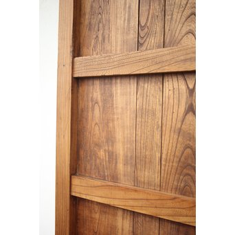 総欅 大金具板蔵戸　W004Y 