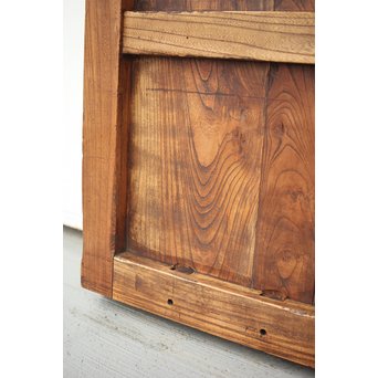 総欅 大金具板蔵戸　W004Y 