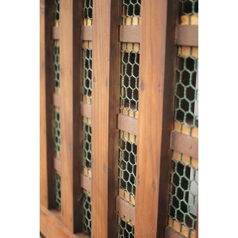 鉄金具 堅牢升格子蔵戸　W005YD 