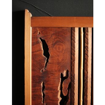 名栗細工 自然木の衝立　R0030 