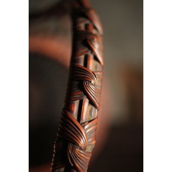 初代 前田竹房斎 竹編籠　U223 