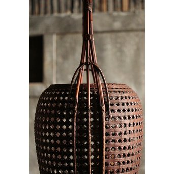 初代 前田竹房斎 竹編籠　U223 