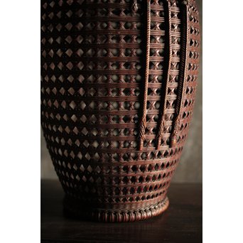 初代 前田竹房斎 竹編籠　U223 