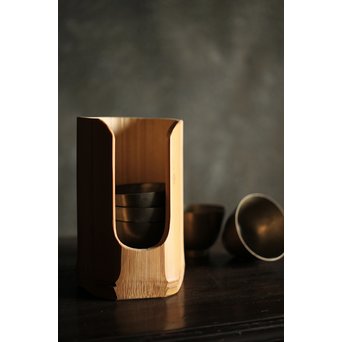 三世 早川尚古斎 竹碗筒　U224 