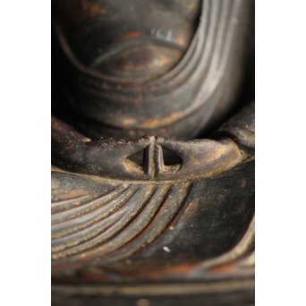 仏教美術 木彫阿弥陀如来坐像　X248 