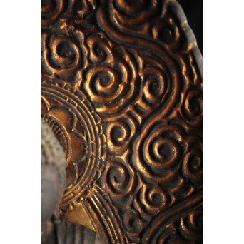 仏教美術 木彫阿弥陀如来坐像　X248 