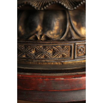 仏教美術 木彫阿弥陀如来坐像　X248 