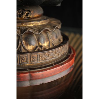 仏教美術 木彫阿弥陀如来坐像　X248 