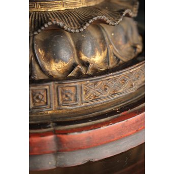 仏教美術 木彫阿弥陀如来坐像　X248 