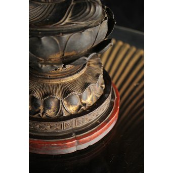 仏教美術 木彫阿弥陀如来坐像　X248 