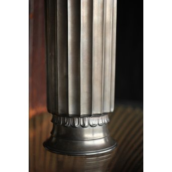 李王家 朝鮮美術 銀記念花瓶 共箱　M228 