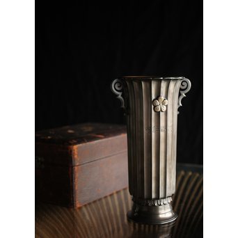 李王家 朝鮮美術 銀記念花瓶 共箱　M228