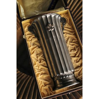 李王家 朝鮮美術 銀記念花瓶 共箱　M228 