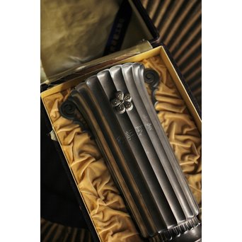 李王家 朝鮮美術 銀記念花瓶 共箱　M228 