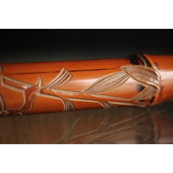 玉楮象谷 竹香筒 石井馨堂識箱　U225 