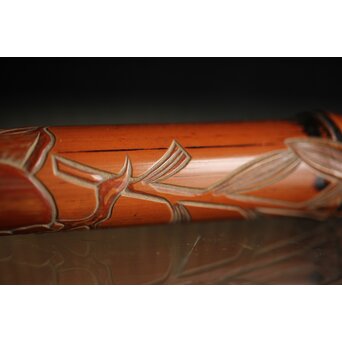 玉楮象谷 竹香筒 石井馨堂識箱　U225 