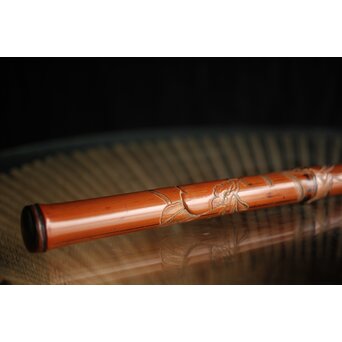 玉楮象谷 竹香筒 石井馨堂識箱　U225 