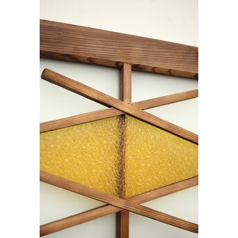 ダイア窓の色ガラス戸 4枚1組　GD1304Y 