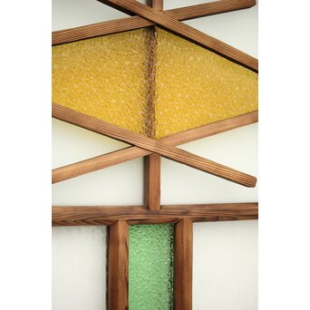 ダイア窓の色ガラス戸 4枚1組　GD1304Y 