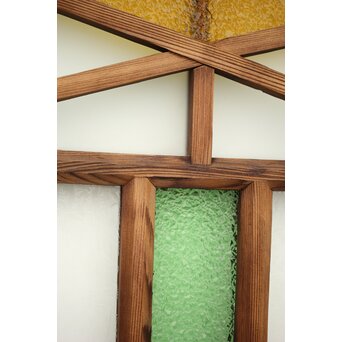 ダイア窓の色ガラス戸 4枚1組　GD1304Y 