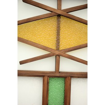 ダイア窓の色ガラス戸 4枚1組　GD1304Y 