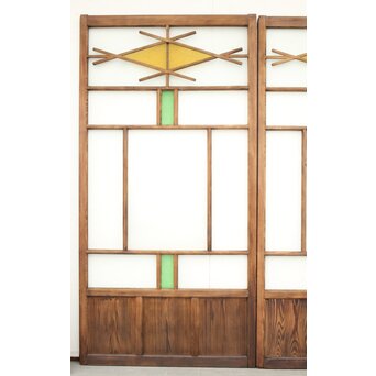 ダイア窓の色ガラス戸 4枚1組　GD1304Y 