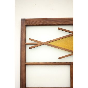 ダイア窓の色ガラス戸 4枚1組　GD1304Y 