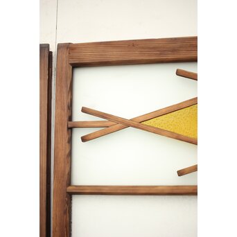 ダイア窓の色ガラス戸 4枚1組　GD1304Y 