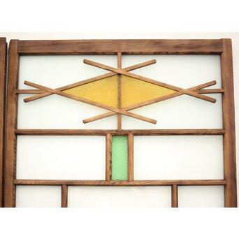 ダイア窓の色ガラス戸 4枚1組　GD1304Y 