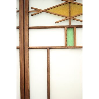 ダイア窓の色ガラス戸 4枚1組　GD1304Y 