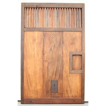 栗と欅の格子蔵戸　W009Y