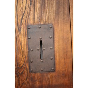 栗と欅の格子蔵戸　W009Y 