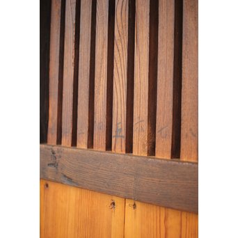 栗と欅の格子蔵戸　W009Y 