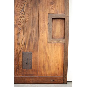 栗と欅の格子蔵戸　W009Y 