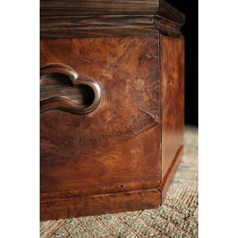 花梨瘤木に縞黒檀 六角瓶掛　X249 