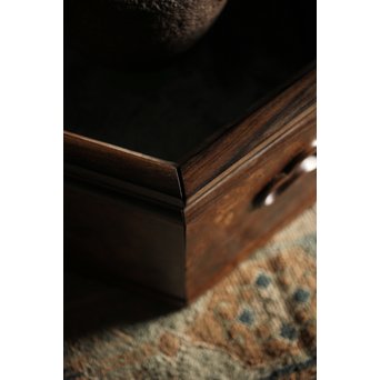 花梨瘤木に縞黒檀 六角瓶掛　X249 