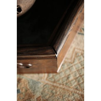 花梨瘤木に縞黒檀 六角瓶掛　X249 